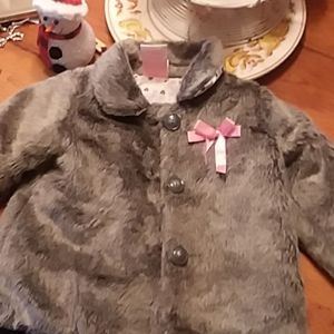 Toddler Faux Fur Jacket. 2T